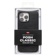 Чехол для Apple iPhone 16 Pro Max натуральная кожа MagSafe <черный>