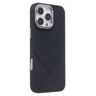 Чехол для Apple iPhone 16 Pro Max пластиковый Luxo Carbon (рис. 124) <черный>