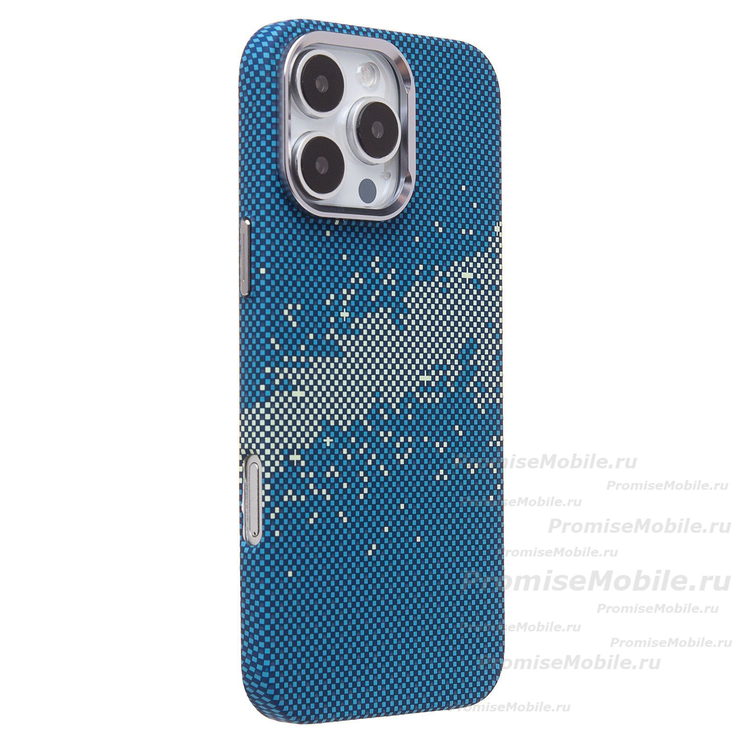 Чехол для Apple iPhone 16 Pro Max пластиковый Luxo Carbon (рис. 135) ― 