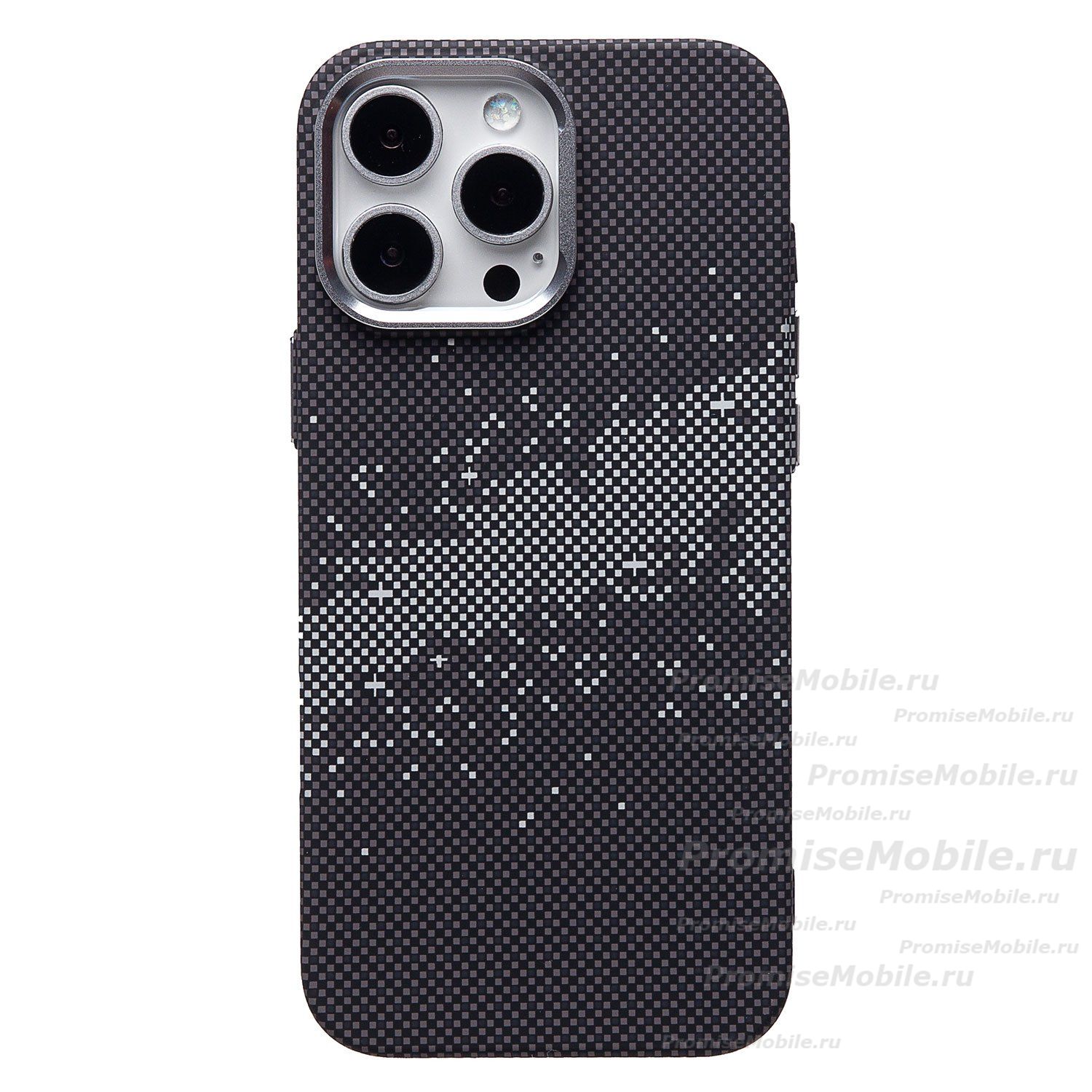 Чехол для Apple iPhone 16 Pro Max пластиковый Luxo Carbon (рис. 136) ― 
