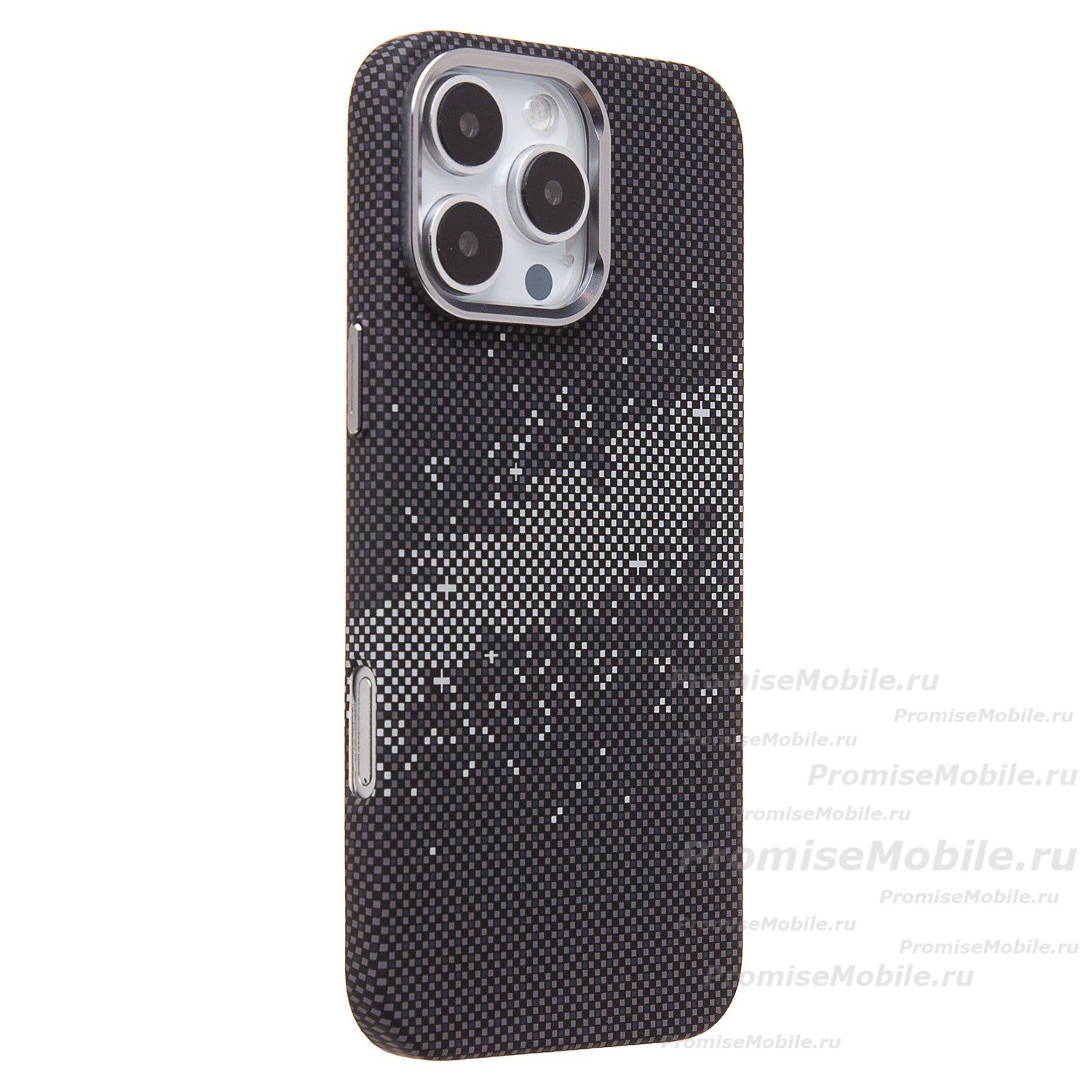 Чехол для Apple iPhone 16 Pro Max пластиковый Luxo Carbon (рис. 136) ― 