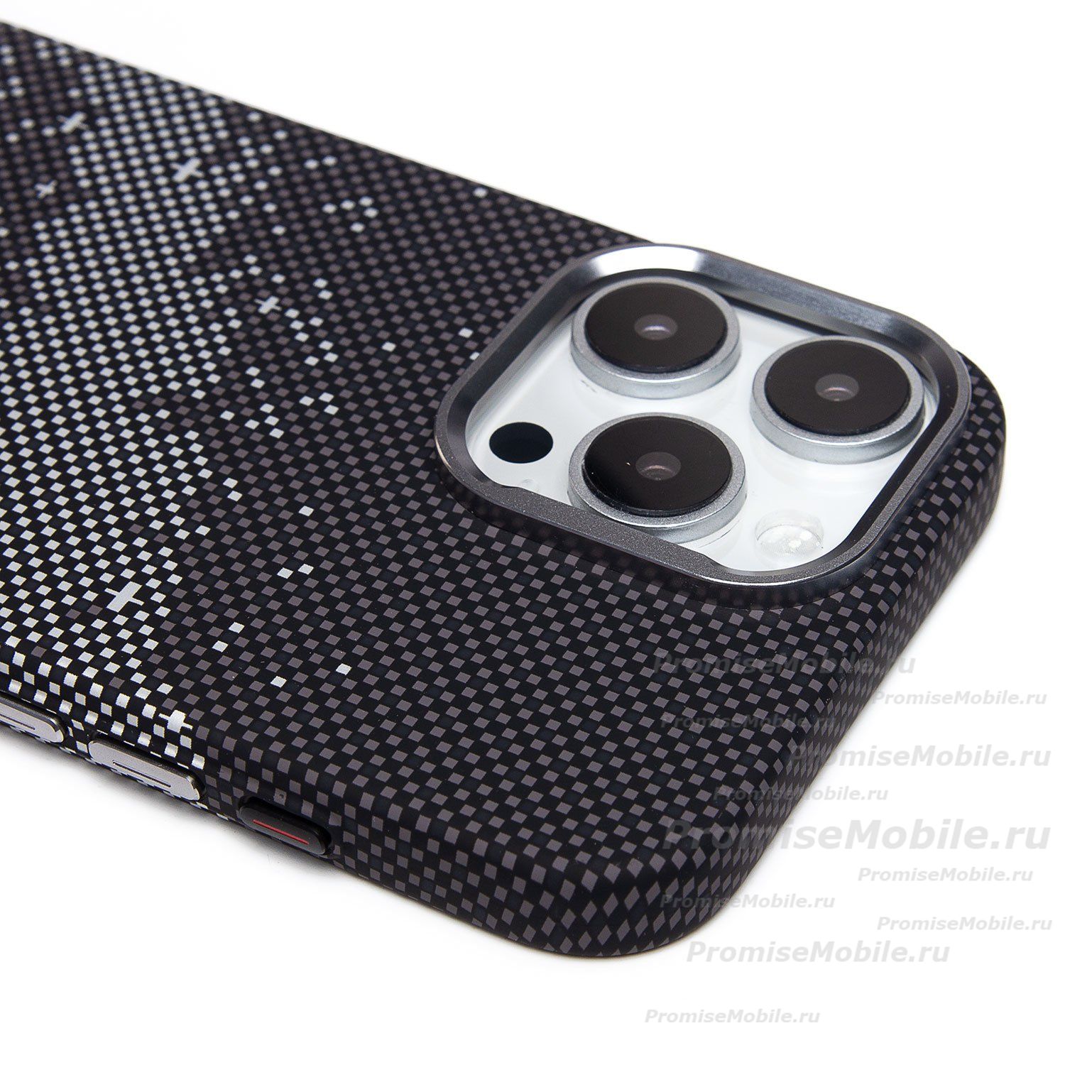 Чехол для Apple iPhone 16 Pro Max пластиковый Luxo Carbon (рис. 136) ― 