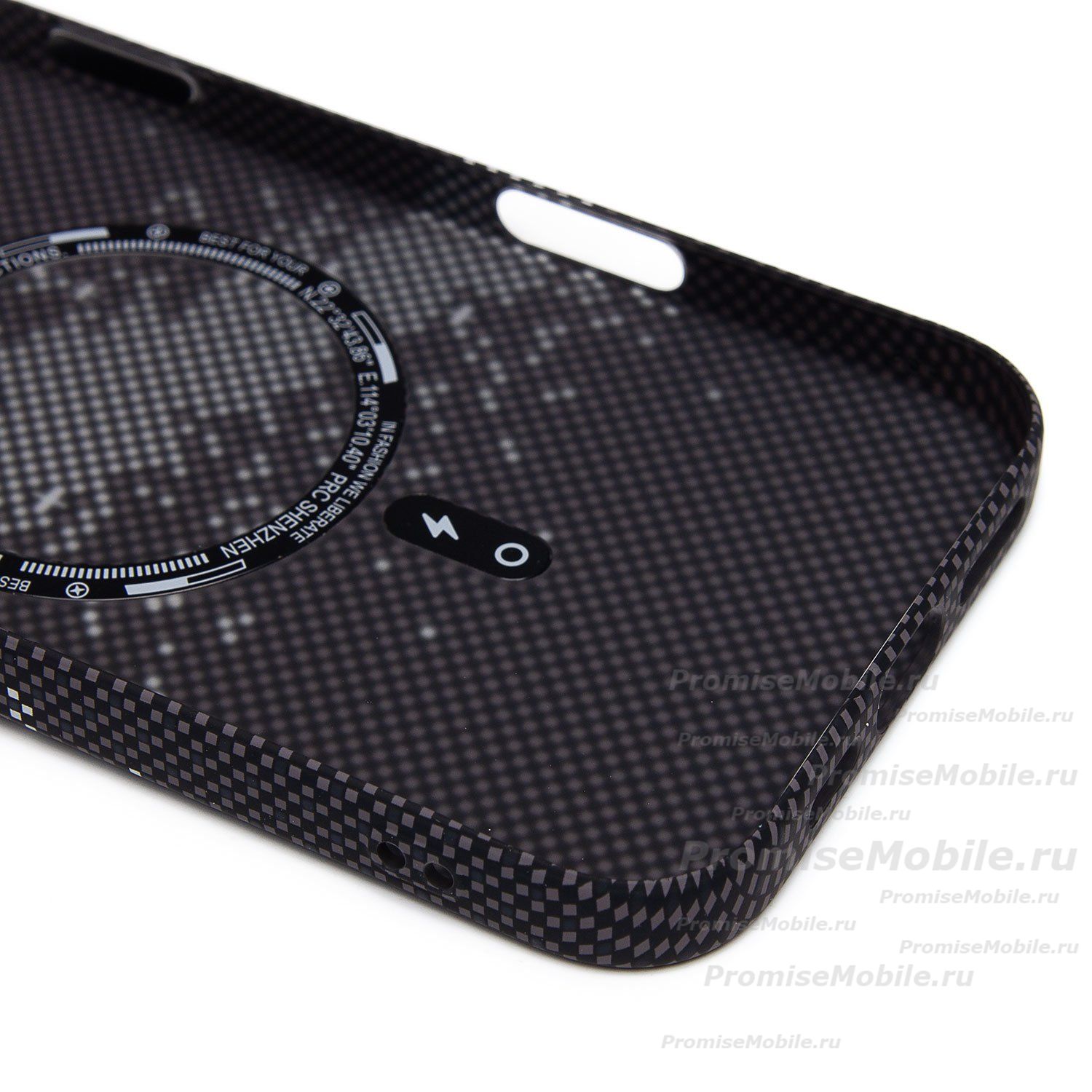 Чехол для Apple iPhone 16 Pro Max пластиковый Luxo Carbon (рис. 136) ― 