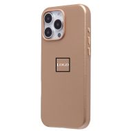 Чехол для Apple iPhone 16 Pro Max экокожа MagSafe <золотой> (премиум)