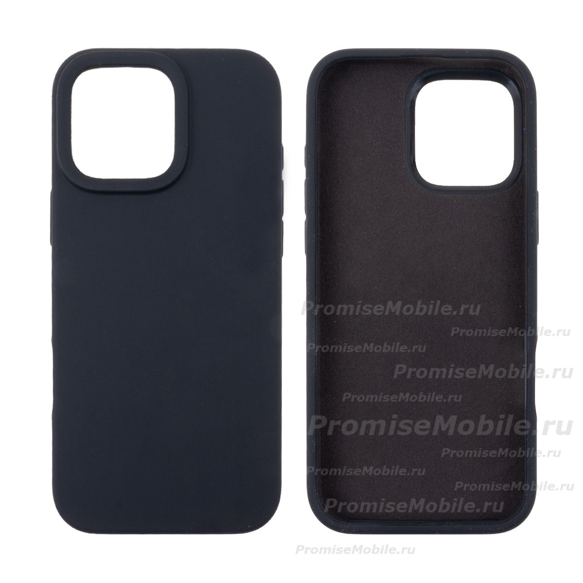 Чехол для Apple iPhone 16 Pro PromiseMobile силиконовый Soft Touch <черный> ― 