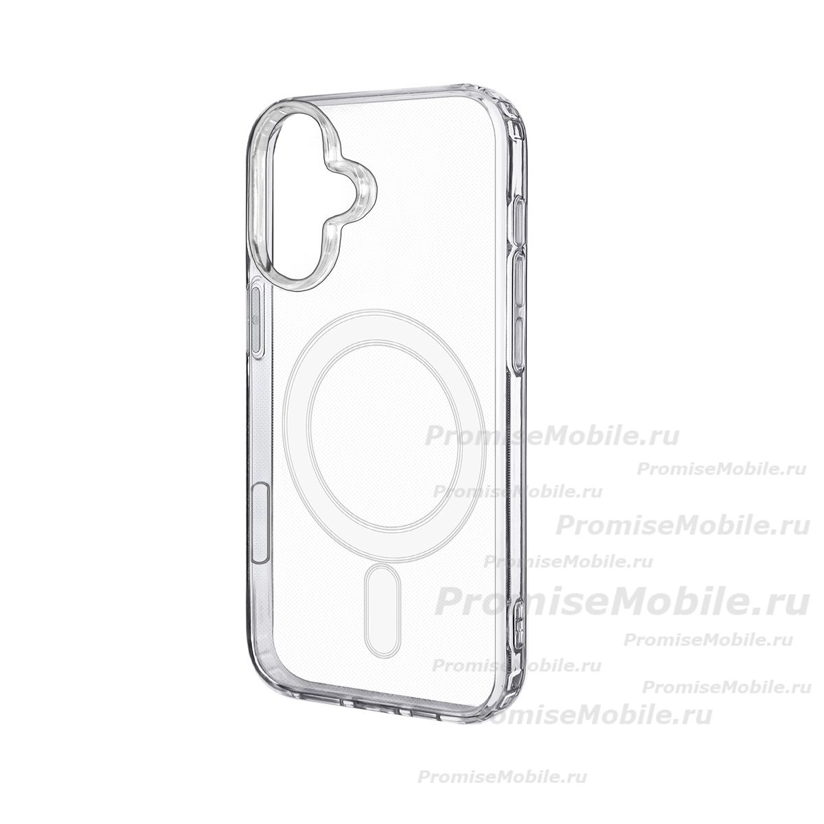 Чехол для Apple iPhone 16 PromiseMobile силиконовый MagSafe <прозрачный> ― 