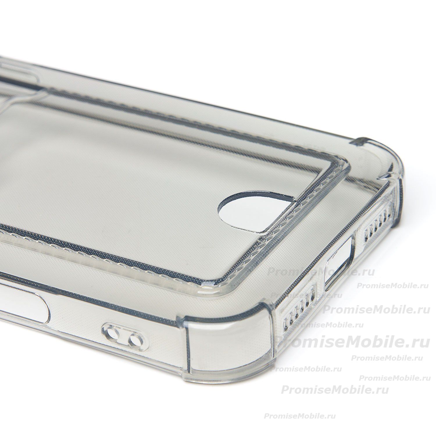 Чехол для Apple iPhone 17 Pro Max силиконовый с картхолдером №2 <черный> ― 