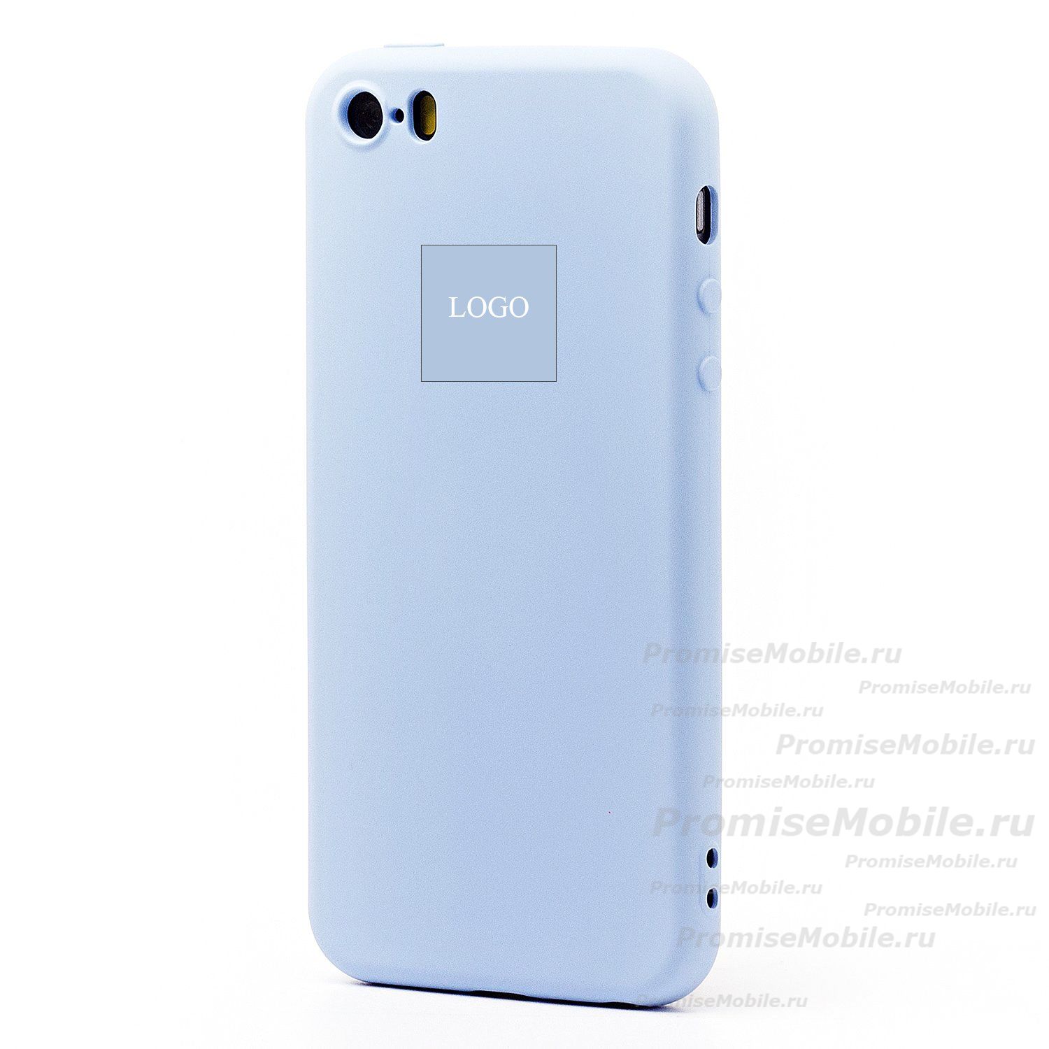 Чехол для Apple iPhone 5 силиконовый Soft Touch 2 <голубой> (премиум) ― 