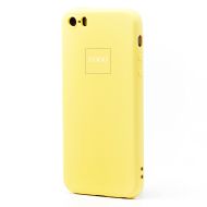 Чехол для Apple iPhone 5 силиконовый Soft Touch 2 <желтый> (премиум)