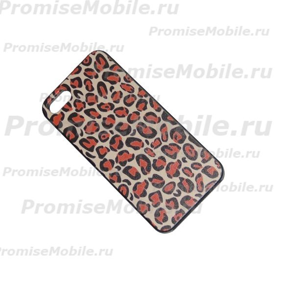 Чехол для Apple iPhone 5 задняя крышка пластик серия "леопард" №2 ― 