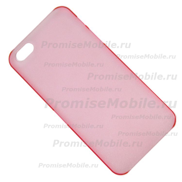 Чехол для Apple iPhone 5s задняя крышка пластик <прозрачно-розовый> ― 