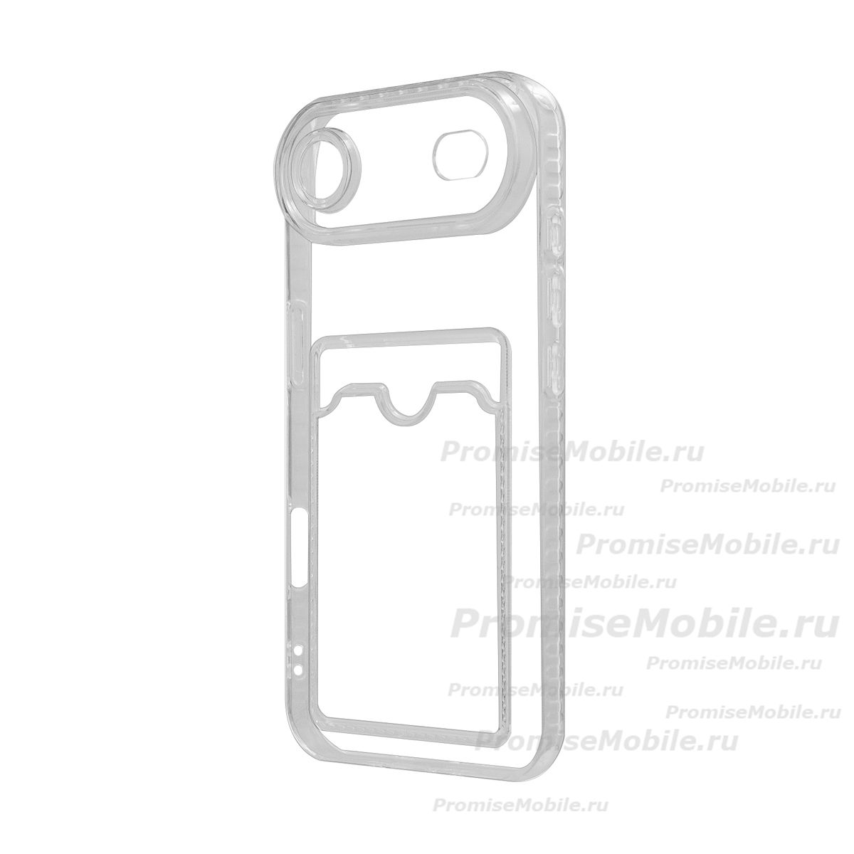 Чехол для Apple iPhone Air PromiseMobile силиконовый с картхолдером <прозрачный> ― 