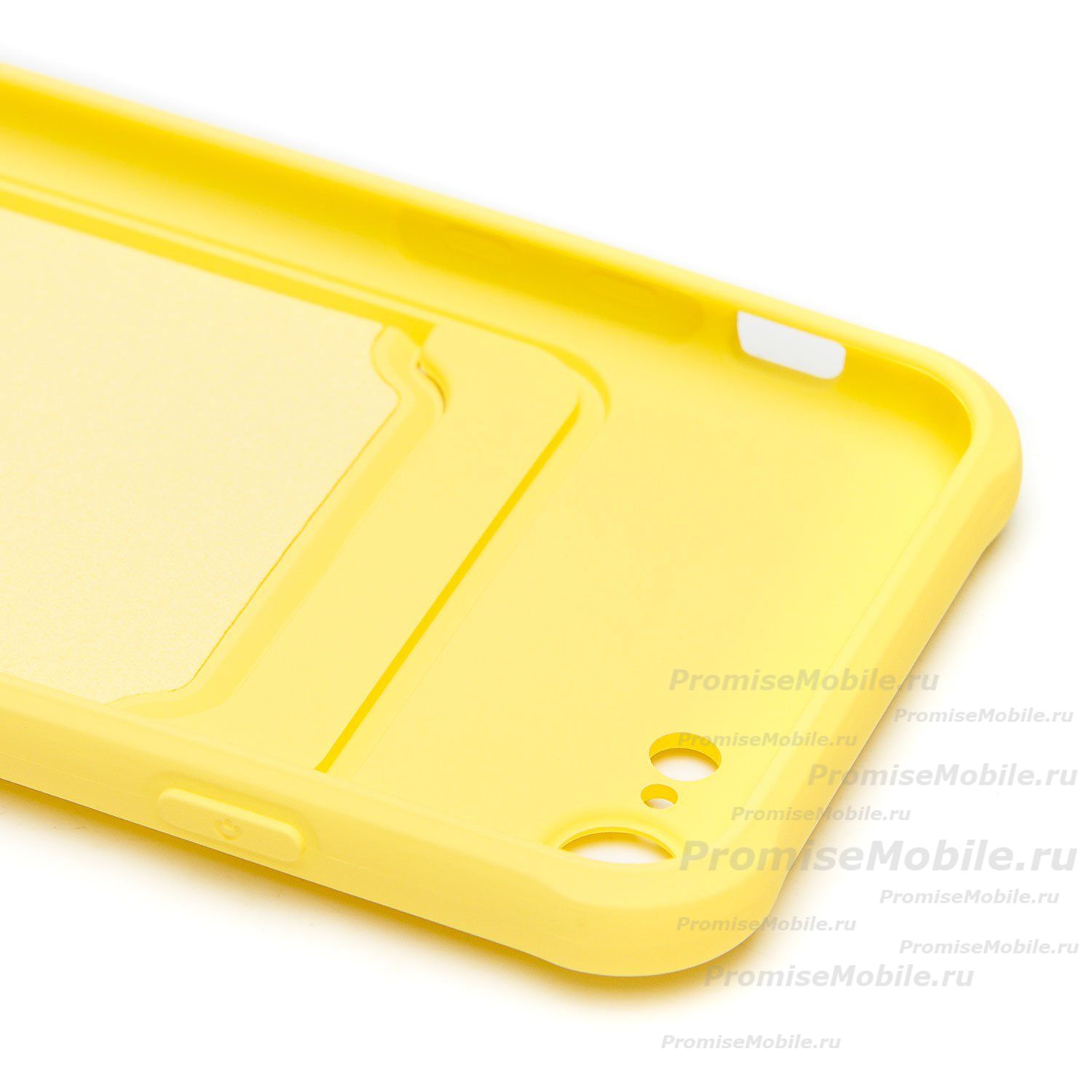 Чехол для Apple iPhone 8 силиконовый с картхолдером №4 <желтый> ― 