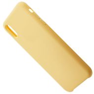 Чехол для Apple iPhone Xs силиконовый Soft Touch <желтый> (премиум)