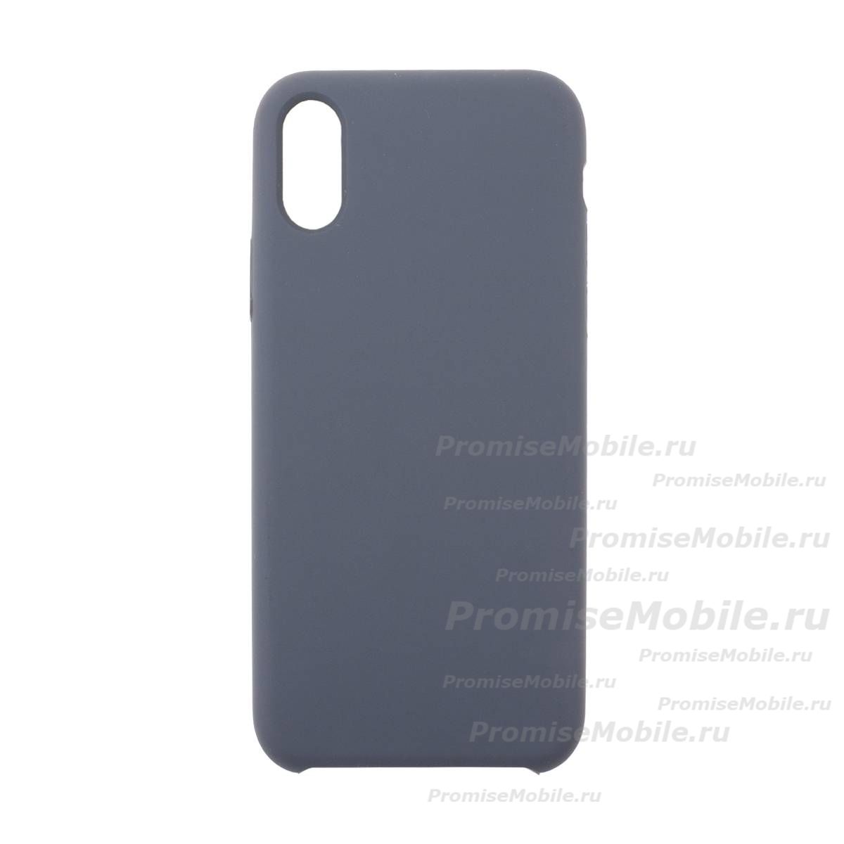 Чехол для Apple iPhone Xs PromiseMobile силиконовый Soft Touch <графит> ― 