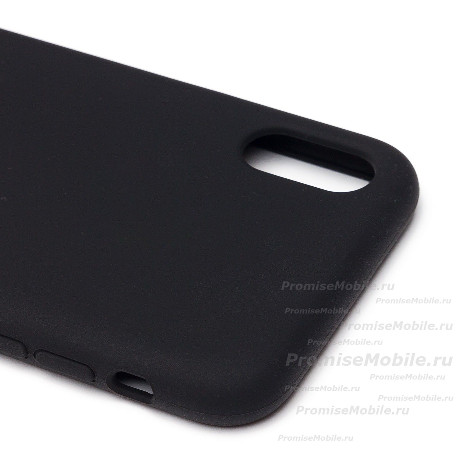 Чехол для Apple iPhone Xs силиконовый Soft Touch <черный> (премиум) ― 