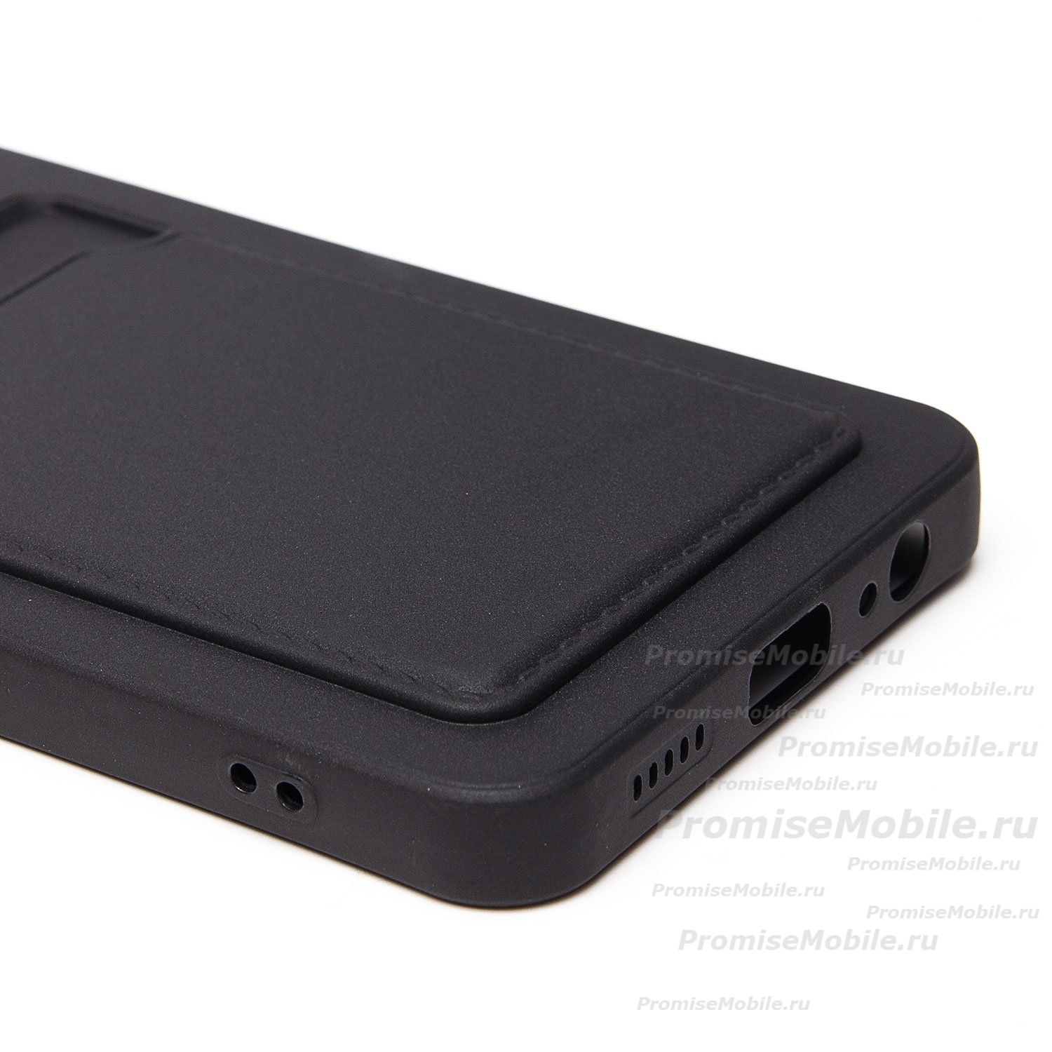 Чехол для Honor X6c (NIC-LX1) силиконовый с картхолдером №9 <черный> ― 