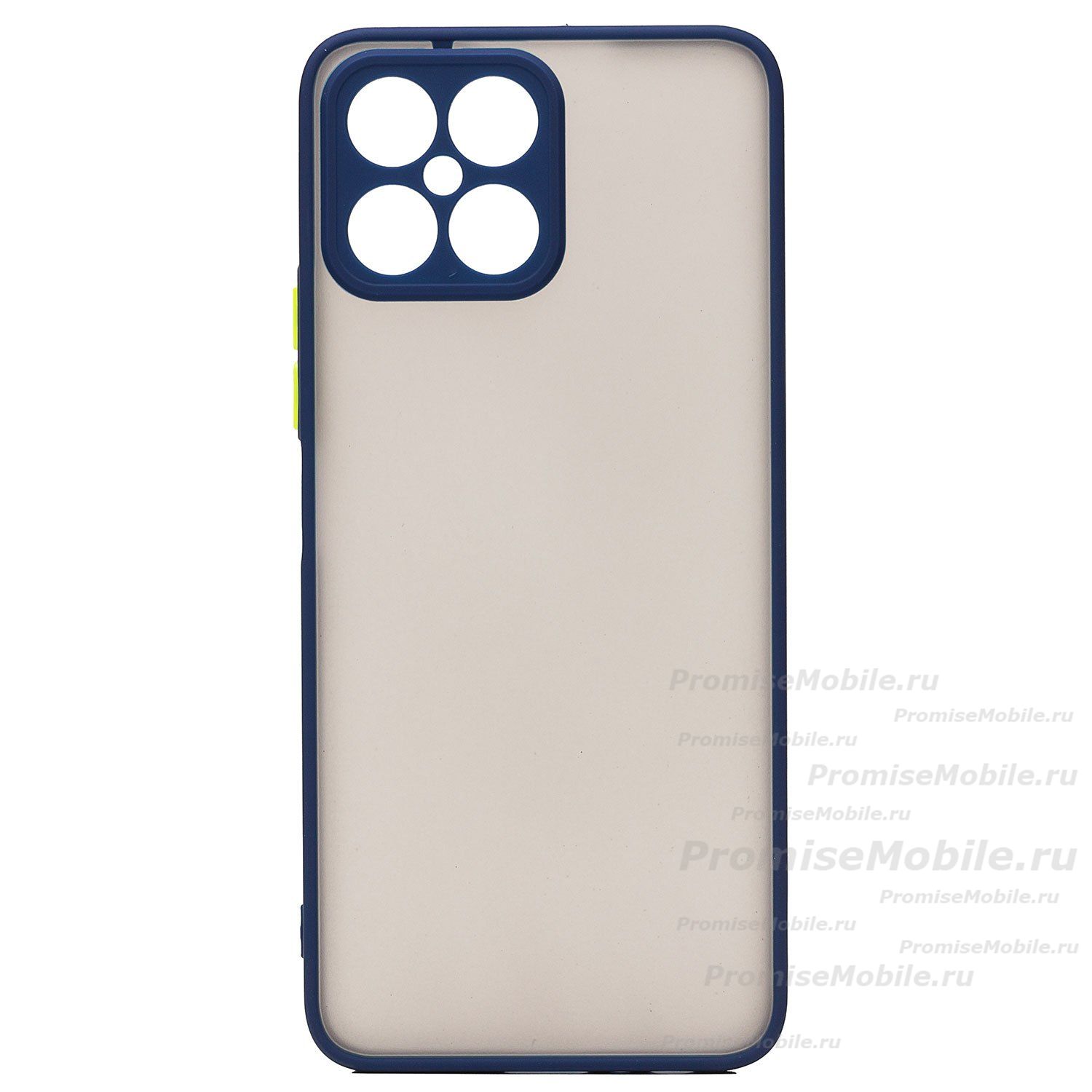 Чехол для Huawei Honor X8 пластиковый с окантовкой <синий> ― 