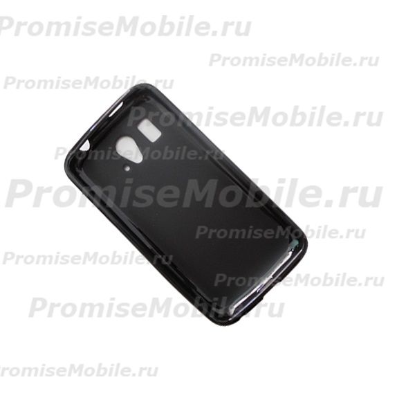 Чехол для Huawei U8812D (Ascend G302D) силиконовый матовый <черный> ― 