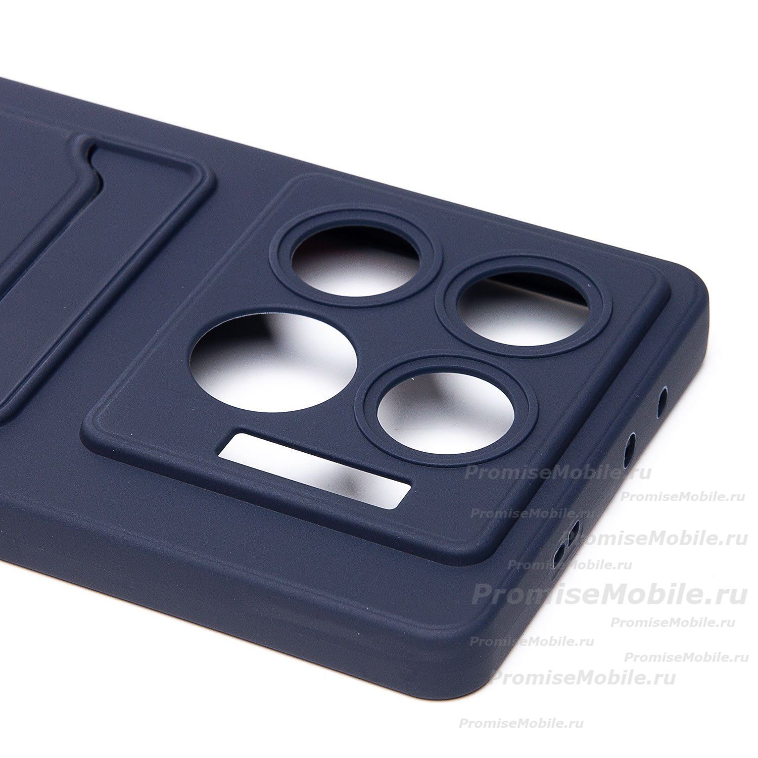 Чехол для Infinix GT 20 Pro (X6871) силиконовый с картхолдером №9 <темно-синий> ― 