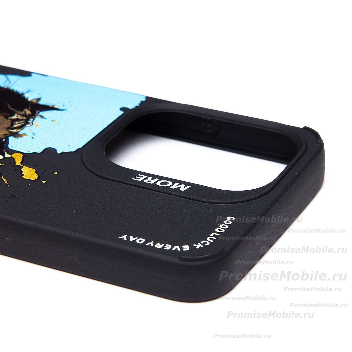 Чехол для Infinix Hot 30i (X669D) силиконовый (рис. 335/черный кот) <черный> ― 