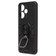 Чехол для Infinix Hot 30i (X669D) силиконовый противоударный с кольцом <черный>