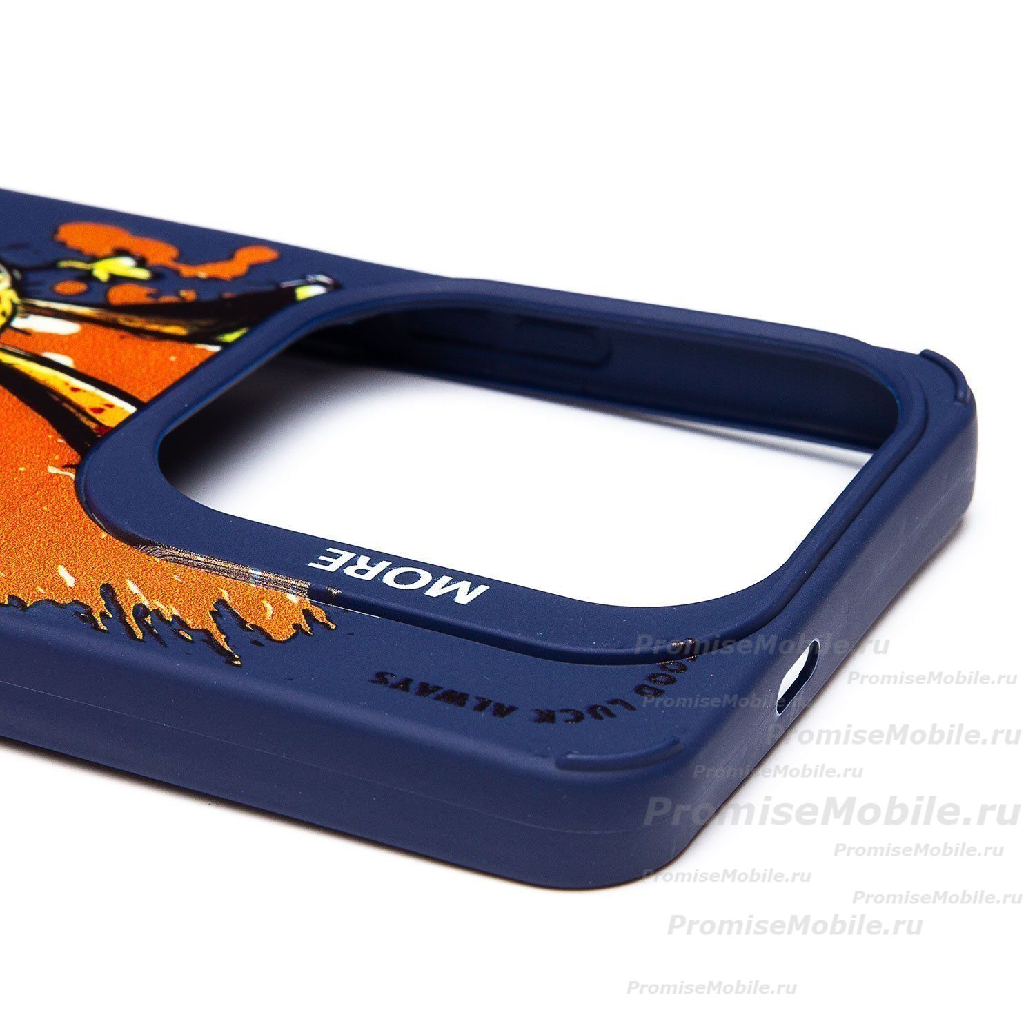 Чехол для Infinix Hot 40 (X6836) силиконовый (рис. 335/заяц) <темно-синий> ― 