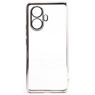 Чехол для Realme 10 Pro+ силиконовый ультратонкий Pilot <серебристый>