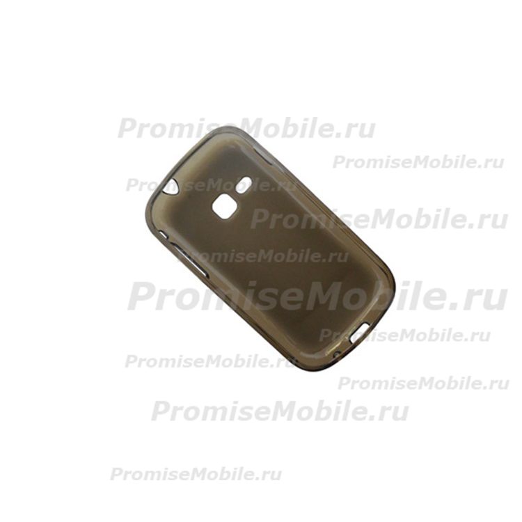 Чехол для Samsung S6500 (Galaxy mini II) силиконовый матовый <серый> ― 