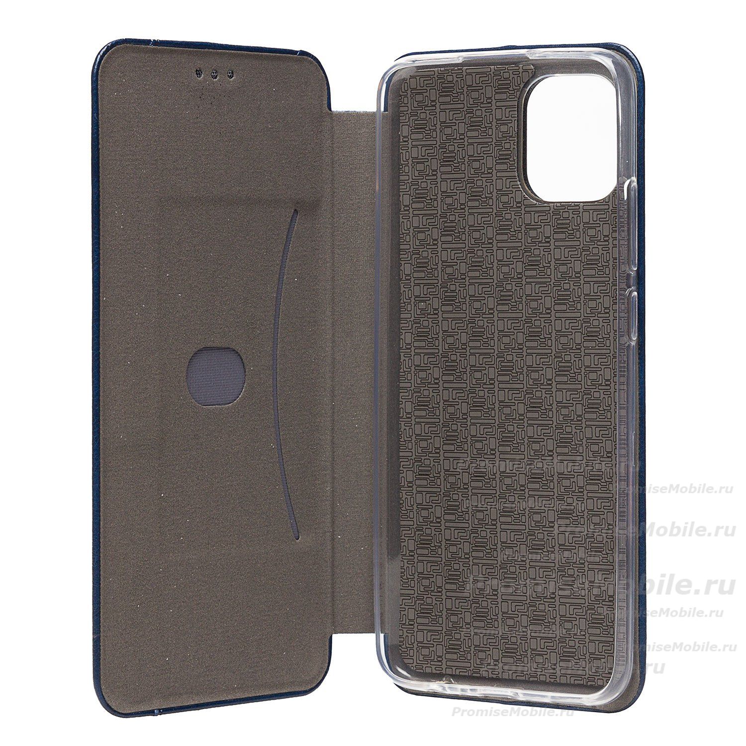 Чехол для Samsung SM-A035F (Galaxy A03) флип боковой кожзам №3 <синий> ― 
