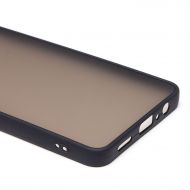 Чехол для Samsung SM-A075F (Galaxy A07) пластиковый с окантовкой <черный>