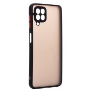 Чехол для Samsung SM-A225F (Galaxy A22) пластиковый с окантовкой <черный>