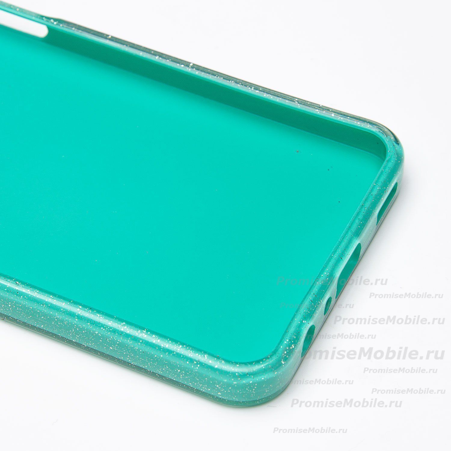 Чехол для Samsung SM-A235F (Galaxy A23) силиконовый с блестками №3 <мятный> ― 
