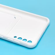 Чехол для Samsung SM-A307F (Galaxy A30s) силиконовый с картхолдером №4 <белый>