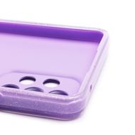 Чехол для Samsung SM-A536E (Galaxy A53 5G) силиконовый с блестками №3 <светло-фиолетовый>