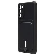 Чехол для Samsung SM-G780F (Galaxy S20 FE) силиконовый с картхолдером №4 <черный>