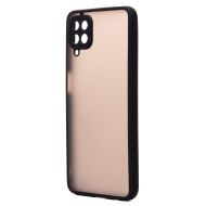 Чехол для Samsung SM-M127F (Galaxy M12) пластиковый с окантовкой <черный>