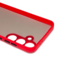 Чехол для Samsung SM-S721B (Galaxy S24 FE) пластиковый с окантовкой <красный>