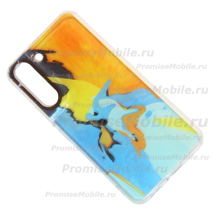 Чехол для Samsung SM-S901B (Galaxy S22) пластиковый с силиконовым бортиком (рис. 065/003) ― 