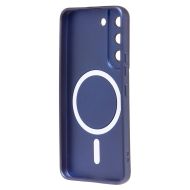 Чехол для Samsung SM-S901B (Galaxy S22) силиконовый Matte MagSafe <темно-синий>