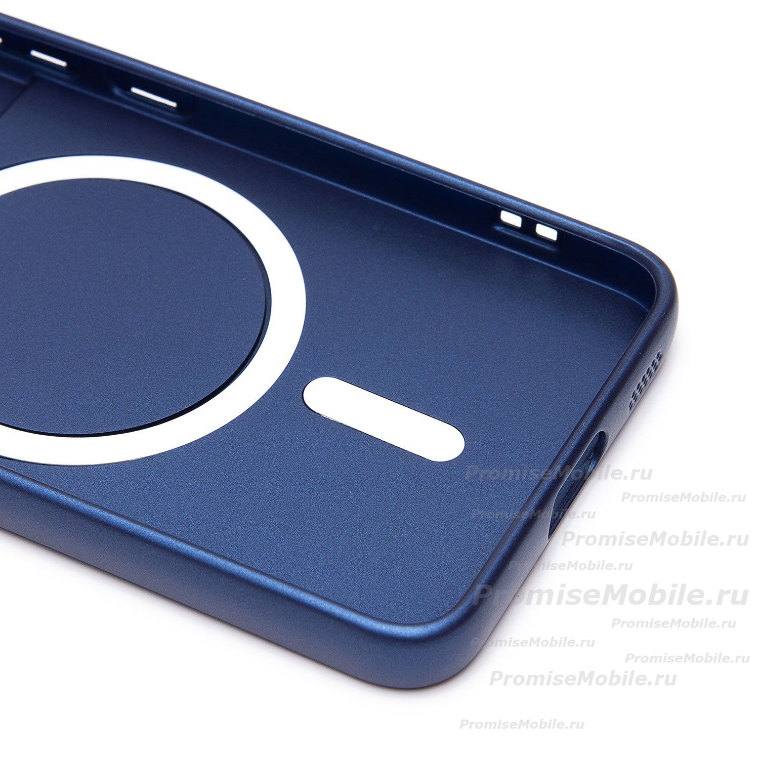 Чехол для Samsung SM-S901B (Galaxy S22) силиконовый Matte MagSafe <темно-синий> ― 