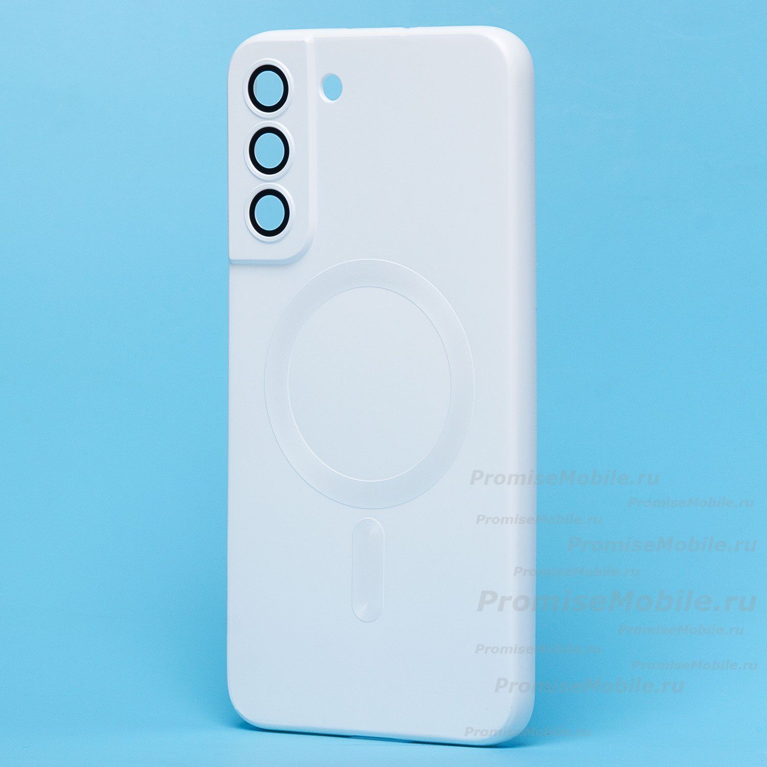 Чехол для Samsung SM-S906B (Galaxy S22 Plus) силиконовый Matte MagSafe <белый> ― 