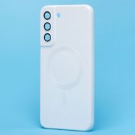 Чехол для Samsung SM-S906B (Galaxy S22 Plus) силиконовый Matte MagSafe <белый>
