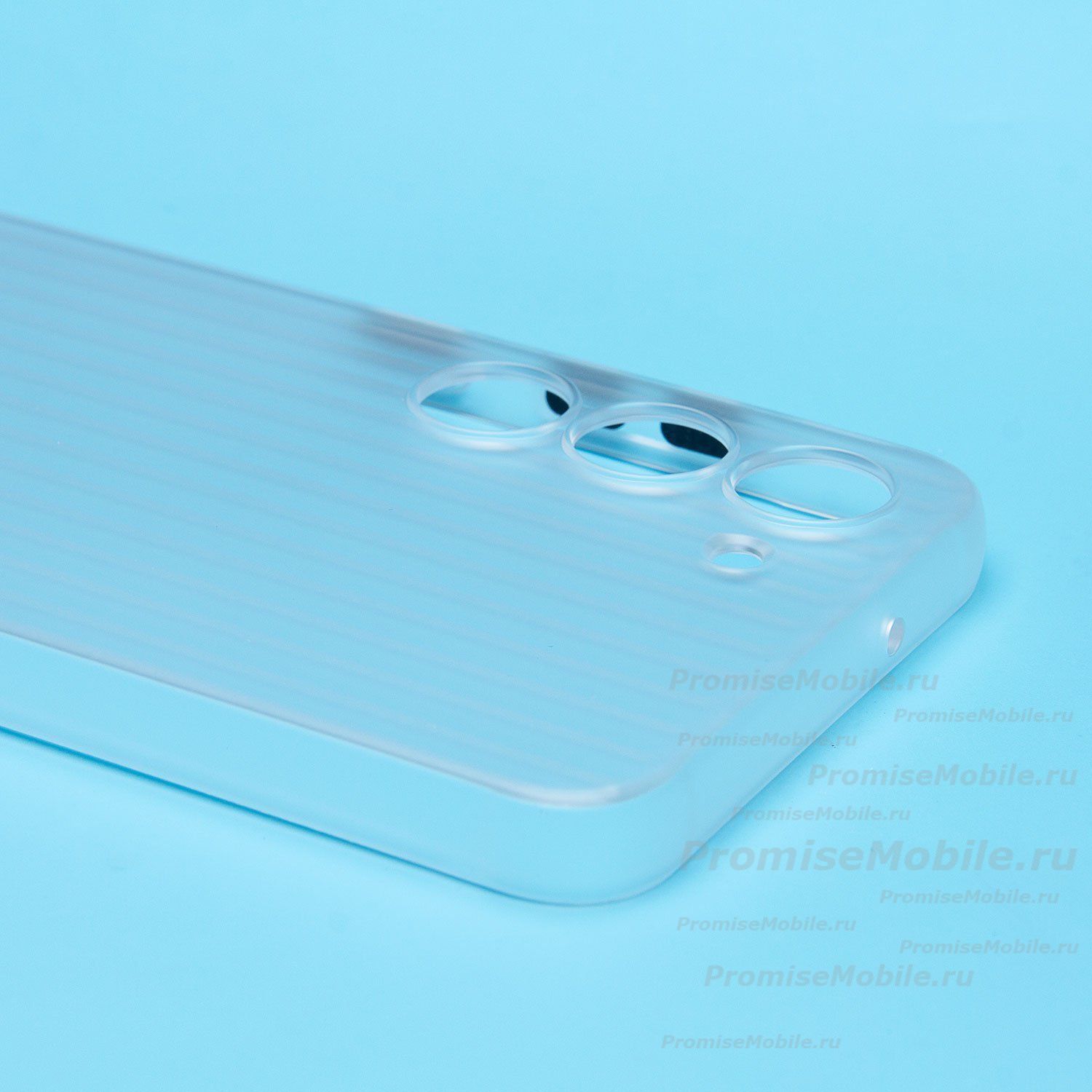 Чехол для Samsung SM-S911B (Galaxy S23) пластиковый рифленый <прозрачный> ― 