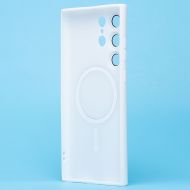 Чехол для Samsung SM-S918B (Galaxy S23 Ultra) силиконовый Matte MagSafe <белый>