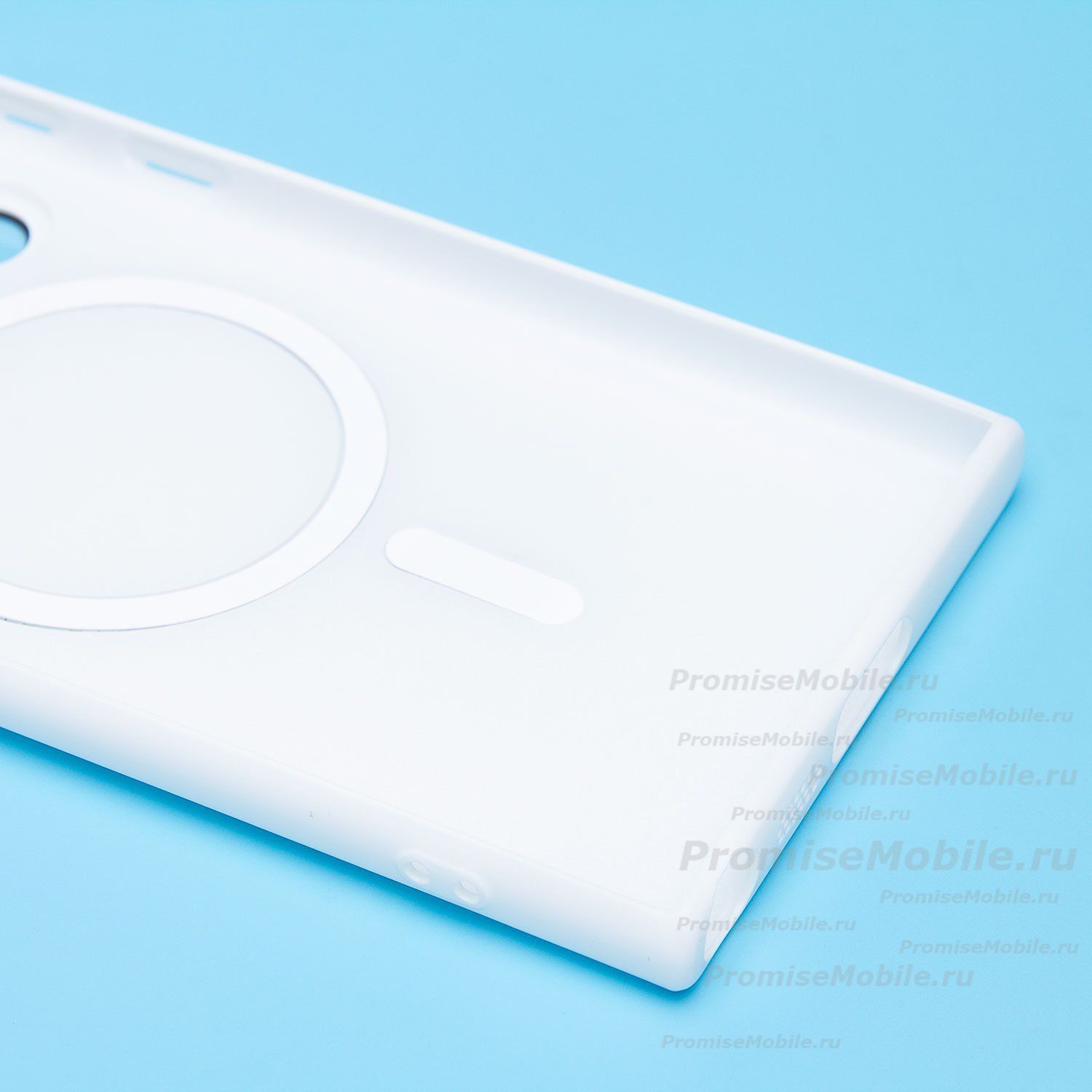 Чехол для Samsung SM-S918B (Galaxy S23 Ultra) силиконовый Matte MagSafe <белый> ― 