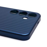 Чехол для Samsung SM-S926B (Galaxy S24 Plus) пластиковый рифленый <синий>