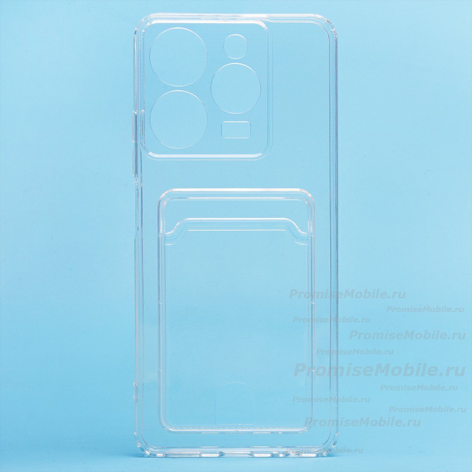 Чехол для Tecno Spark 10 Pro (KI7) силиконовый с картхолдером №2 <прозрачный> ― 
