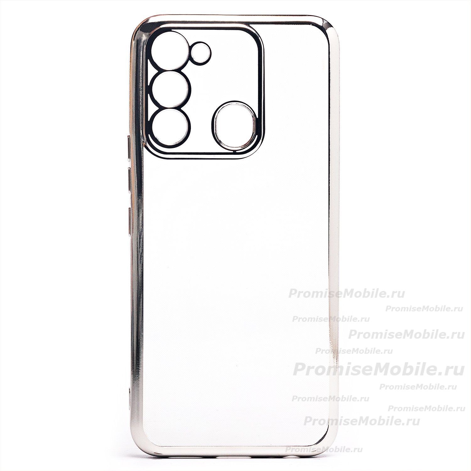 Чехол для Tecno Spark 8C (KG5n) силиконовый ультратонкий Pilot <серебристый> ― 