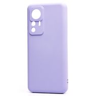 Чехол для Xiaomi 12T Pro силиконовый Soft Touch 4 <светло-фиолетовый>